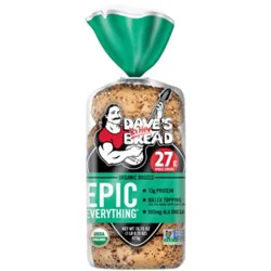 Daves Killer Bread Everything Bagel Organic 5 Count - 16.75 Oz