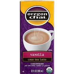 Oregon Chai Chai Tea Latte Concentrate Vanilla - 32 Fl. Oz.