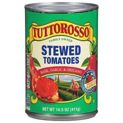 Tuttorosso Tomatoes Stewed Basil Garlic & Oregano - 14.5 Oz