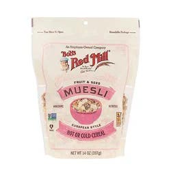 Bob's Red Mill Fruit & Seed Hot Or Cold Muesli Cereal - 14 Oz