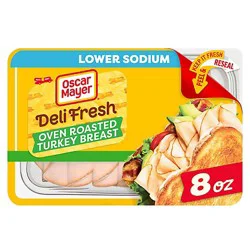 Oscar Mayer Deli Fresh Oven Roasted Turkey Breast Sliced Lunch Meat Tray - 8 Oz