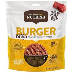 Rachael Ray Nutrish Dog Treats Burger Bites Beef Pouch - 12 Oz