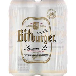 Bitburger Premium Beer In Cans - 4-16.9 Fl. Oz.