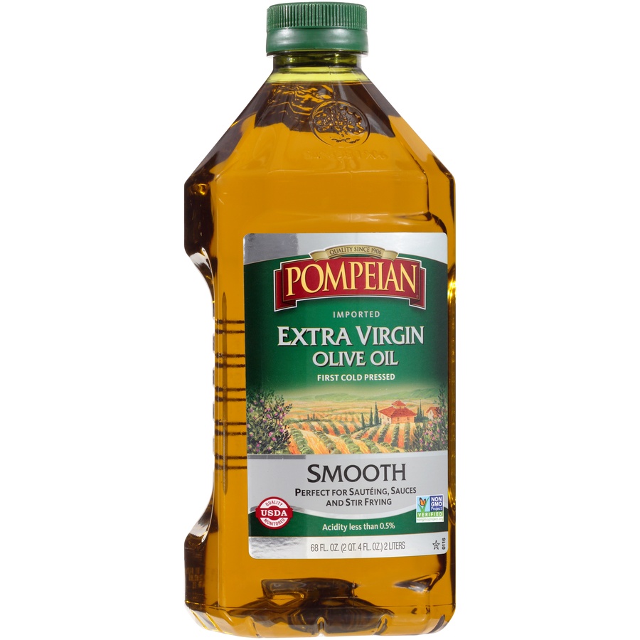 slide 2 of 7, Pompeian 68 oz Pompeian Smooth Extra Virgin Olive Oil, 68 fl oz