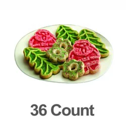 Bakery Cookies Cutout Holiday 36 Count - Each