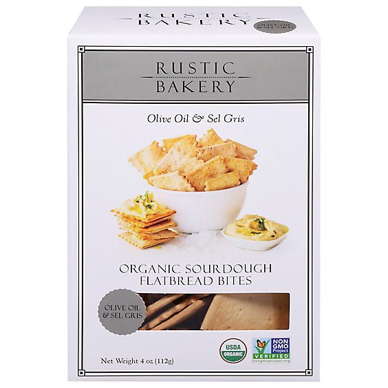 slide 1 of 1, Rustic Bakery Flatbread Bites Olive Oil & Sel Gris - 4 Oz, 4 oz