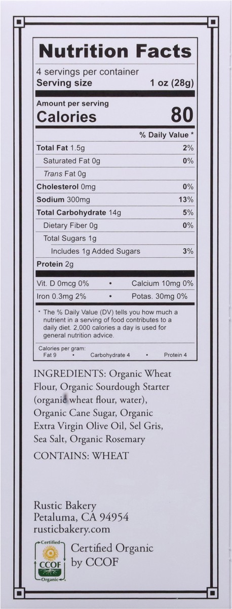 slide 9 of 12, Rustic Bakery Flatbread Bites Rosemary & Olive Oil - 4 Oz, 4 oz
