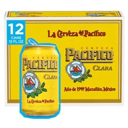 Pacifico Clara 4.4% Abv Lager Mexican Beer Can - 12-12 Fl. Oz.