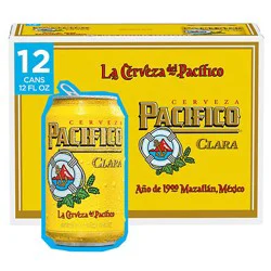 Pacifico Clara 4.4% Abv Lager Mexican Beer Can - 12-12 Fl. Oz.