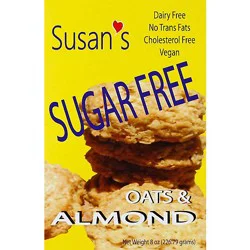 Susans Sf Almond Vegan Cookies - 8 Oz