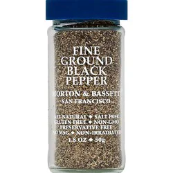 Morton & Bassett Black Pepper Fine Ground - 1.8 Oz