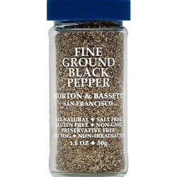 Morton & Bassett Black Pepper Fine Ground - 1.8 Oz