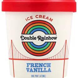 Double Rainbow French Vanilla Ice Cream - Pint