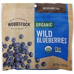 Woodstock Organic Blueberries Wild - 10 Oz