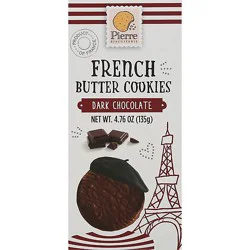Pierre French Butter Cookies Dark Chocolate - 4.76 Oz