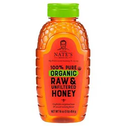 Nature Nates Organic Honey Raw & Unfiltered - 16 Oz