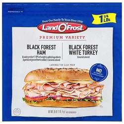 Land O' Frost Premium Variety Black Forest Ham & Turkey - 20 Oz