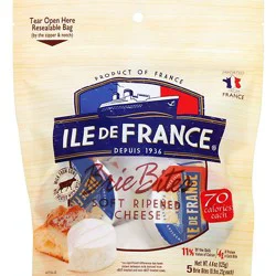 Ile De France Mini Brie Bites - 4.4 Oz
