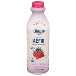 Lifeway Organic Whole Milk Mixed Berry Kefir - 32 Oz