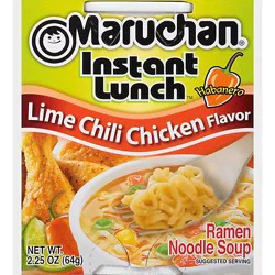 Maruchan Instant Lunch Ramen Noodles With Vegetables Lime Chili Chicken - 2.25 Oz