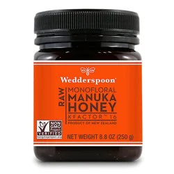 Wedderspoon Honey Raw Manuka Kfactor 16 - 8.8 Oz