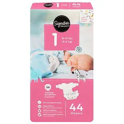 Signature Select/care Premium Baby Diapers Size 1 - 44 Count