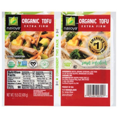 slide 1 of 1, Nasoya Organic Tofu Extra Firm Twin Pack - 15.5 Oz, 15.5 oz