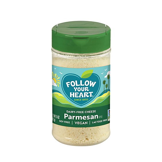 slide 1 of 1, Follow Your Heart Dairy-Free Parmesan Grated - 5 Oz, 5 oz