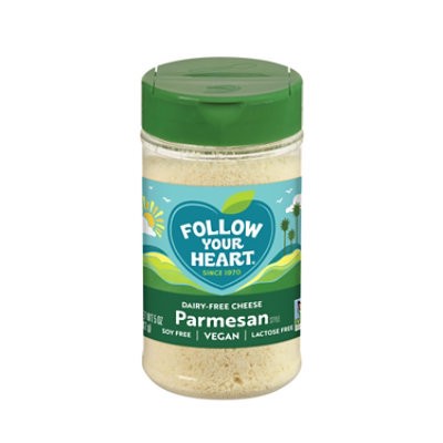 slide 1 of 1, Follow Your Heart Dairy-Free Parmesan Grated - 5 Oz, 5 oz