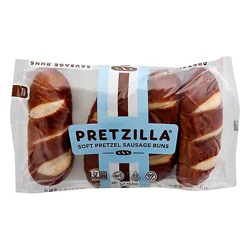 Bun Sausage Pretzel 4ct - 10.4 Oz