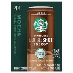 Starbucks Doubleshot Energy Coffee Beverage Mocha - 4-11 Fl. Oz.