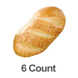 Bakery Rolls Hoagie With Sesame Seeds 6 Count