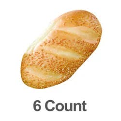 Bakery Rolls Hoagie With Sesame Seeds 6 Count