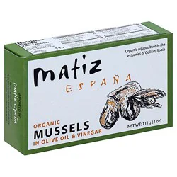 Matiz Gallego Mussels Organic In Olive Oil - 3.9 Oz