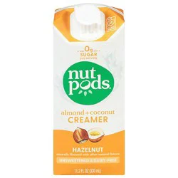 Nutpods Creamer Dairy-Free Unsweetened Hazelnut - 11.2 Fl. Oz.