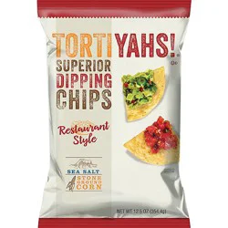 Golden Flake Tortiyahs Chips Dipping Sea Salt Stone Group Corn - 12.5 Oz