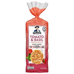 Quaker Rice Cakes Gluten Free Tomato & Basil - 6.1 Oz