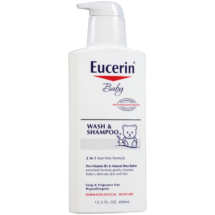 slide 3 of 7, Eucerin Baby Wash & Shampoo, 13.5 fl oz