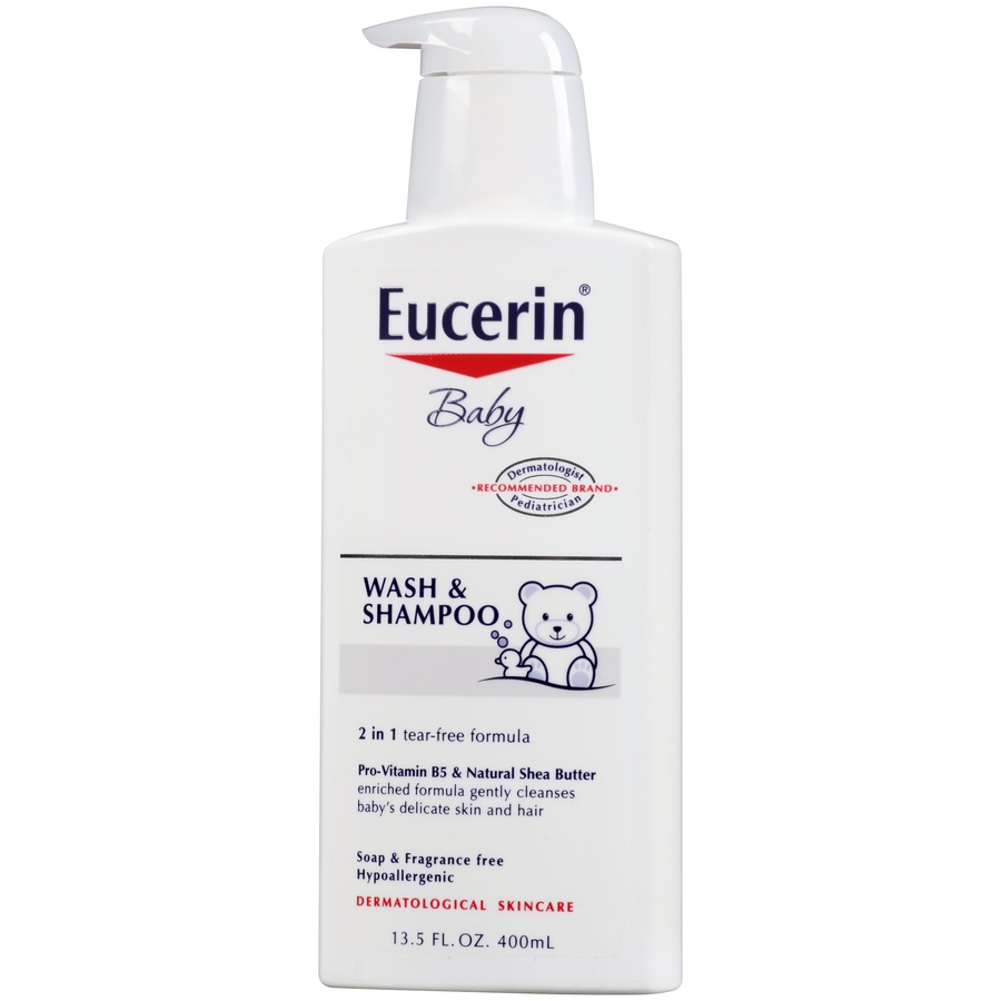 slide 4 of 7, Eucerin Baby Wash & Shampoo, 13.5 fl oz