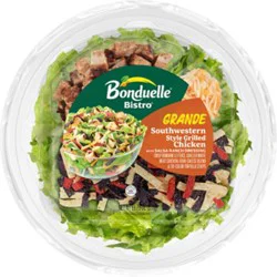 Bonduelle Bistro Grande Grilled Chicken Southwestern Style Salad Bowl With Salsa Ranch - 11.75 Oz