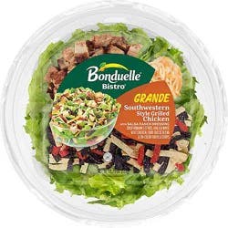 Bonduelle Bistro Grande Grilled Chicken Southwestern Style Salad Bowl With Salsa Ranch - 11.75 Oz