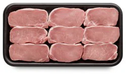 Meat Counter Pork Loin Top Loin Chops Boneless - 2 Lb