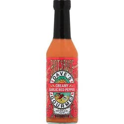 Daves Gourmet Sauce Hot Crmy Garlic Red Pepper - 8 Oz