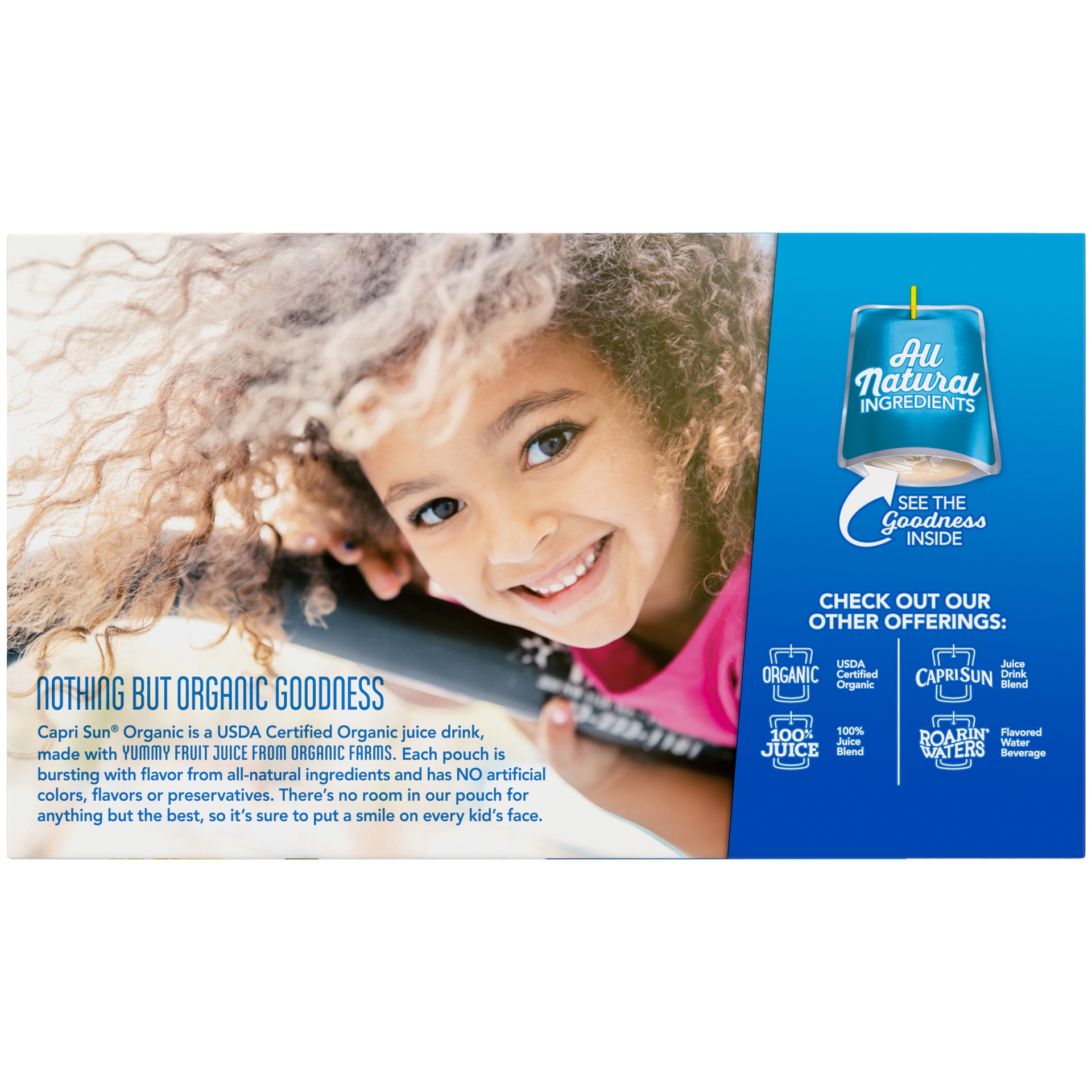 slide 7 of 8, Capri Sun Organic Strawberry Lemonade Ready-to-Drink Soft Drink, 10 - 6 fl oz Pouches, 10 ct; 6 fl oz