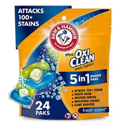 Arm & Hammer Plus Oxiclean 5 In 1 Power Paks - 24 Count