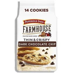 Pepperidge Farm Farmhouse Thin And Crispy Dark Chocolate Chip Cookies - 6.9 Oz