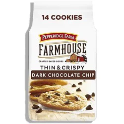 Pepperidge Farm Farmhouse Thin And Crispy Dark Chocolate Chip Cookies - 6.9 Oz