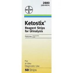 Ames Ketostix Reagent Strips - 50 Count