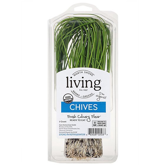 slide 1 of 1, North Shore Chives Organic - Each, 1 ct