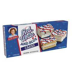 Little Debbie Cakes Red White And Blue Twin Wrapped Vanilla - 13.03 Oz